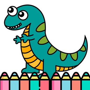 dinosaur Coloring Book Glitter