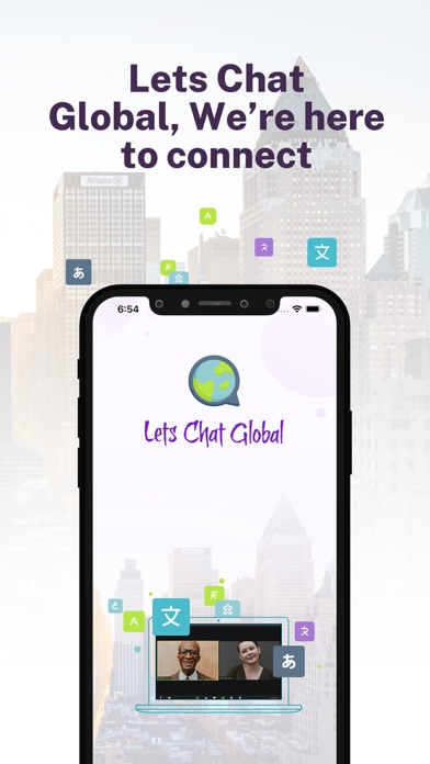 Lets Chat Global Plakat