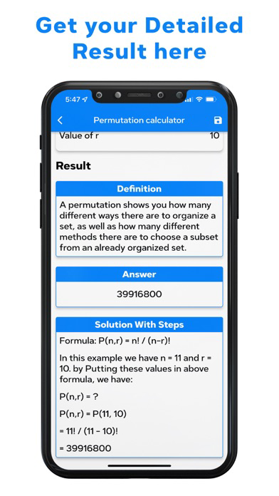 Permutation Calculator poster
