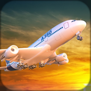 飛行機の飛行シミュレーション3Dゲーム