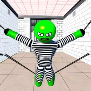 Verde Stickman Herói Jogo 3D
