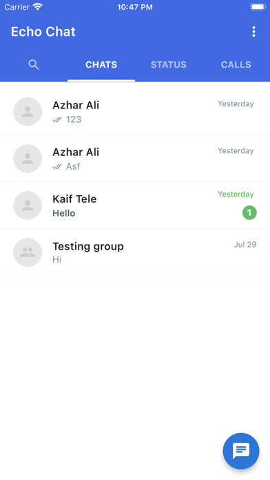 Echo Chat App الملصق