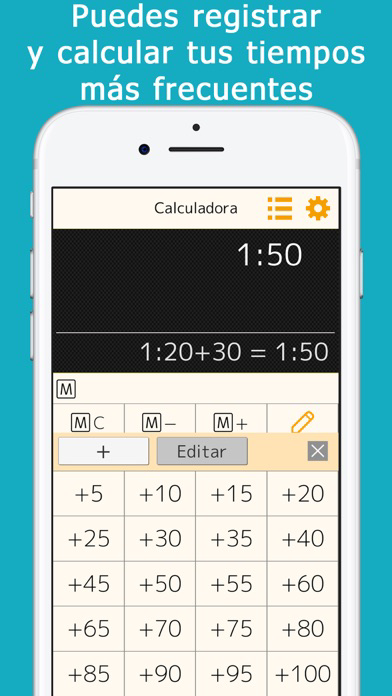 Calculadora de tiempo++ P الملصق
