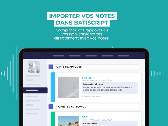 Notes Libres - Batiscript الملصق