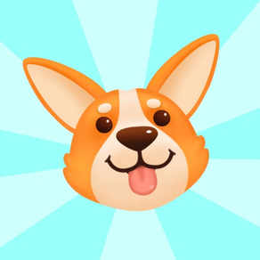 Dog Sticker, Cute Corgi Puppy