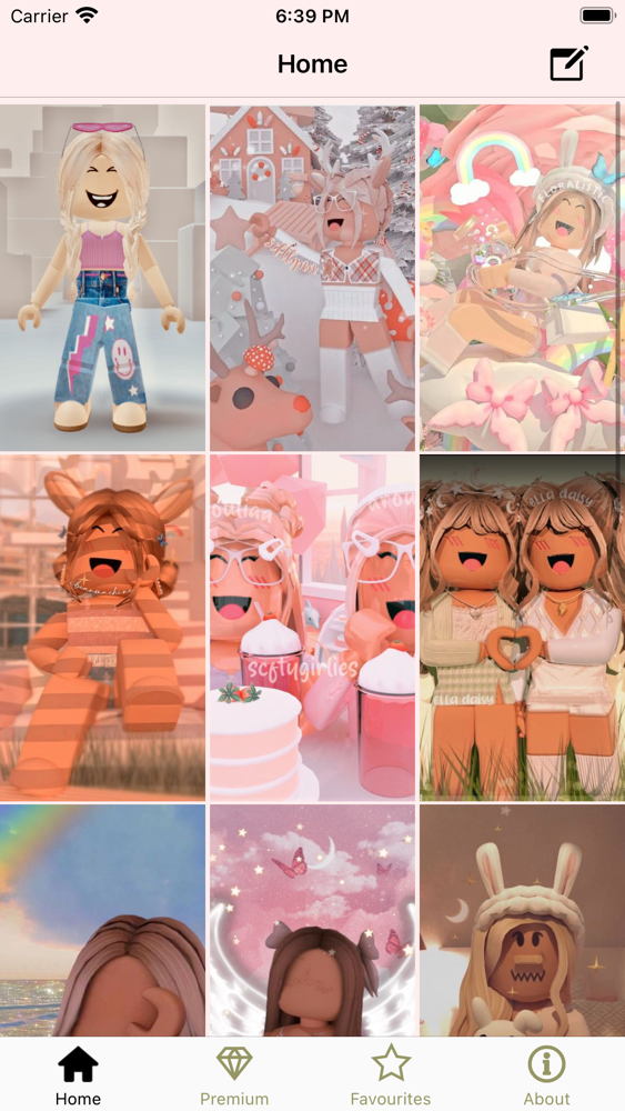 Download Aesthetic Roblox Girls Collage Wallpaper