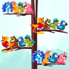 鳥類分類顏色益智遊戲