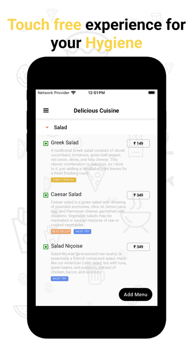 Smart Menu : Point & See Menus poster