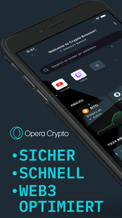 Opera Crypto Browser Plakat