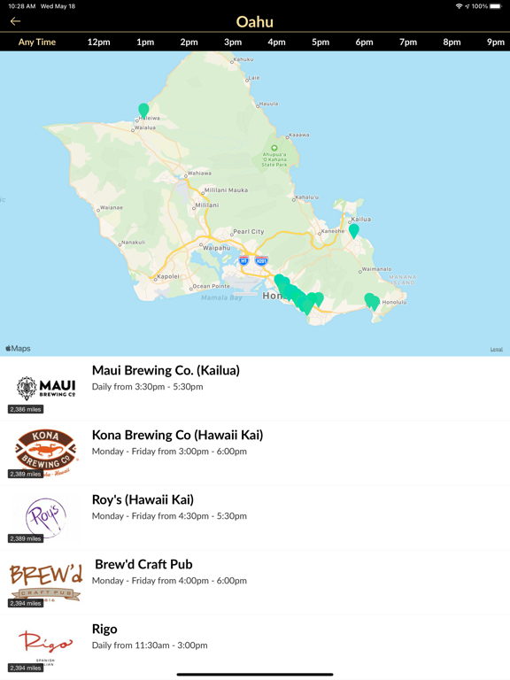 Hawaii Happy Hours for iOS (iPhone/iPad/iPod touch) Free Download at