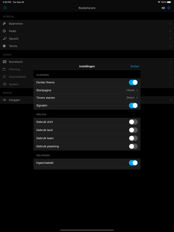 Racketscore الملصق