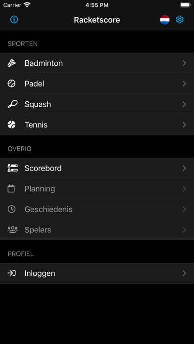 Racketscore الملصق