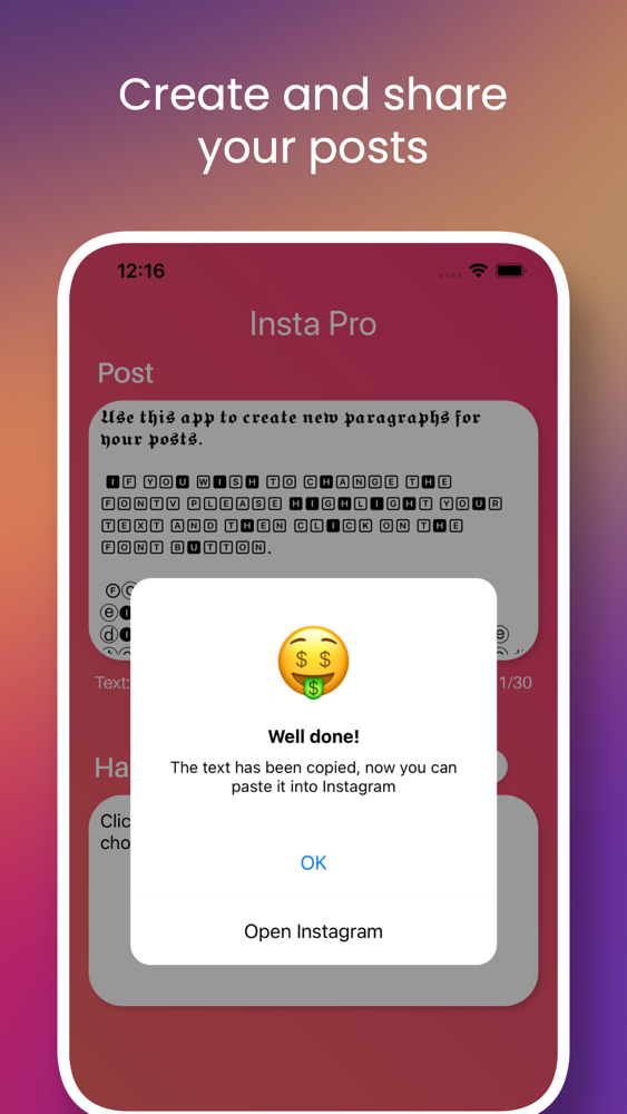 InstaPro: Insta Post builder poster