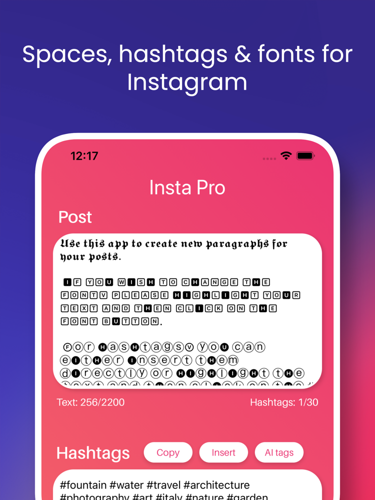 InstaPro: Insta Post builder poster
