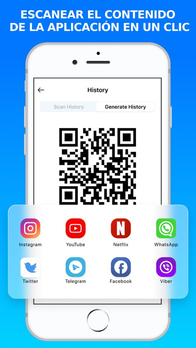 QR Scanner & Code Generator الملصق