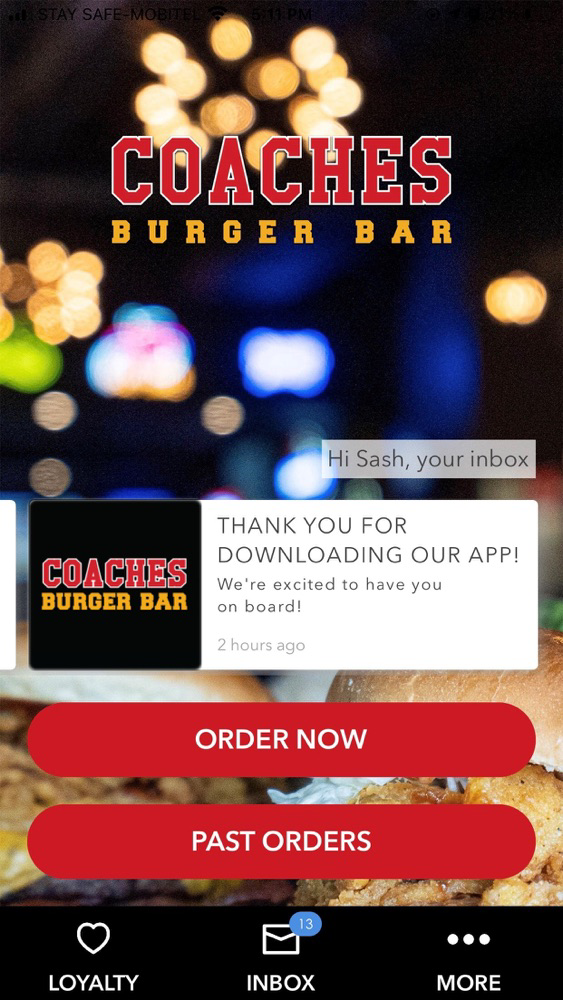 Coaches Burger Bar for iOS (iPhone) Free Download at AppPure