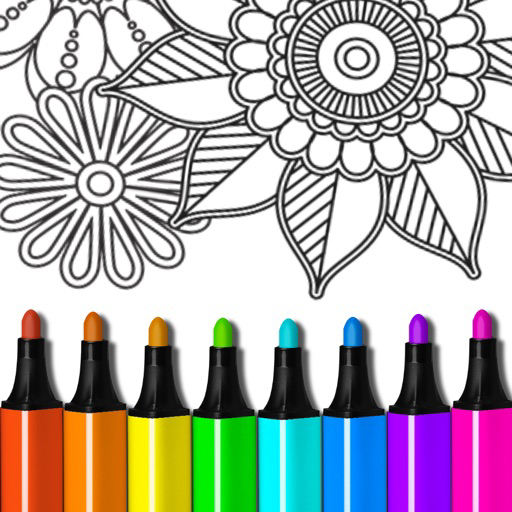 Coloring Pages Book for Adults for iOS (iPhone/iPad/iPod touch) - Free ...