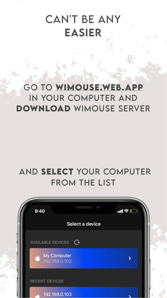 WiMouse Remote Control poster