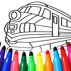Trenes para colorear Páginas