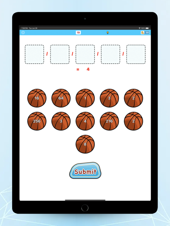 Math workout brain puzzle poster