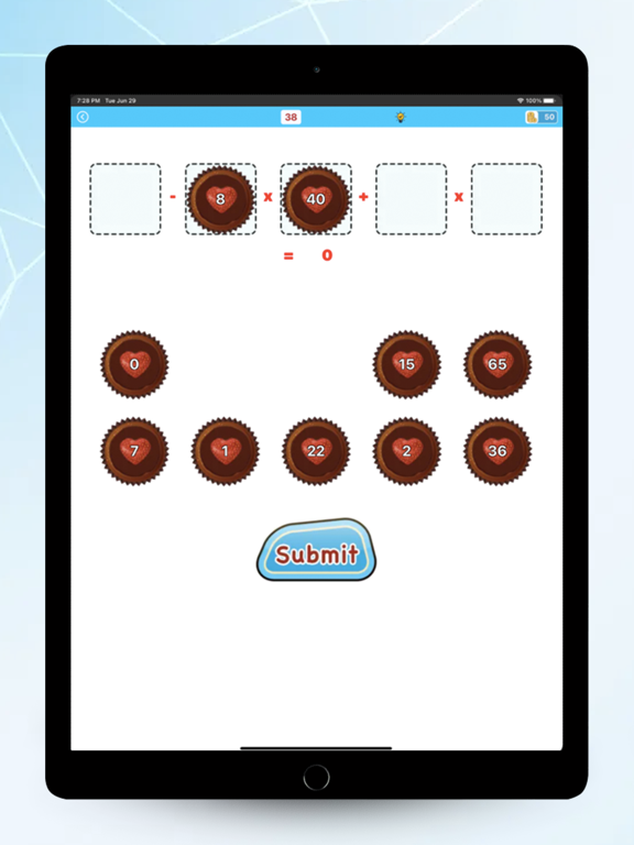 Math workout brain puzzle poster