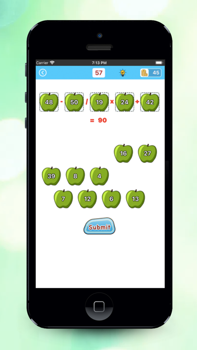 Math workout brain puzzle poster