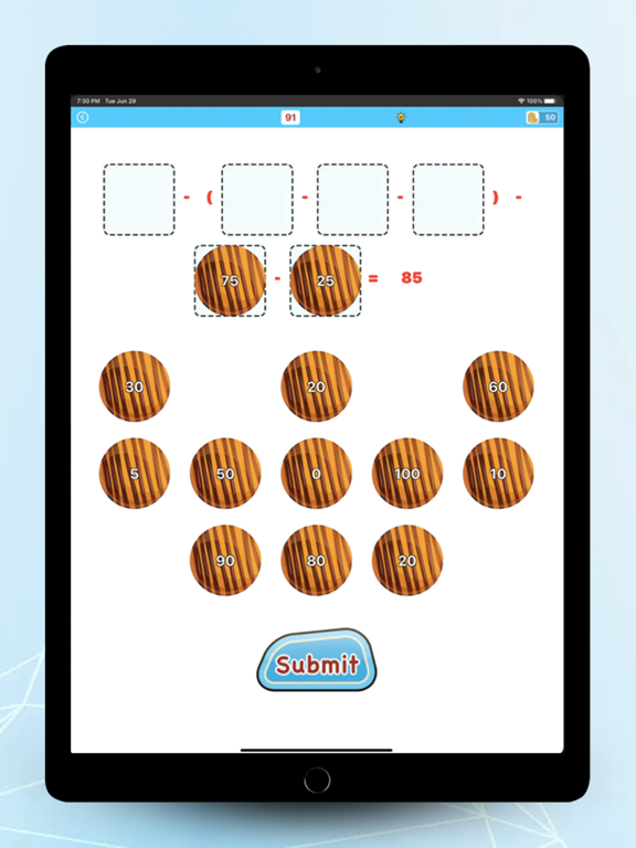 Math workout brain puzzle poster