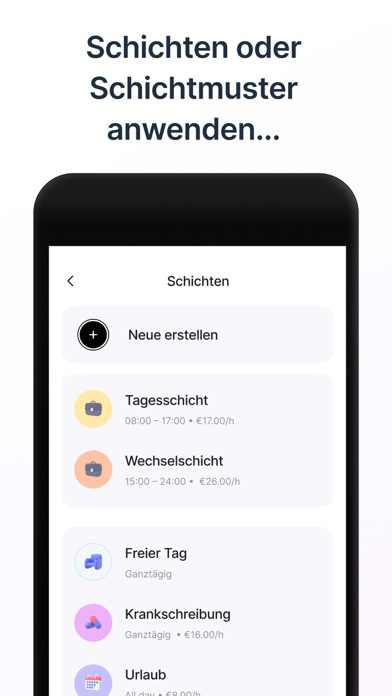 Mein Arbeitsschicht Kalender Plakat