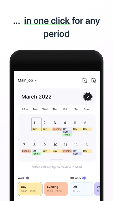 Shift Work Calendar & Schedule poster