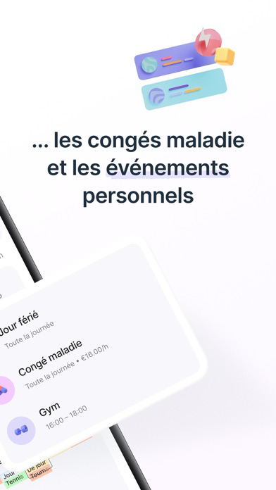 Calendrier horaire de travail Affiche