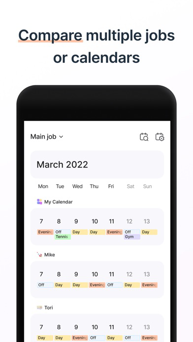 Shift Work Calendar & Schedule poster