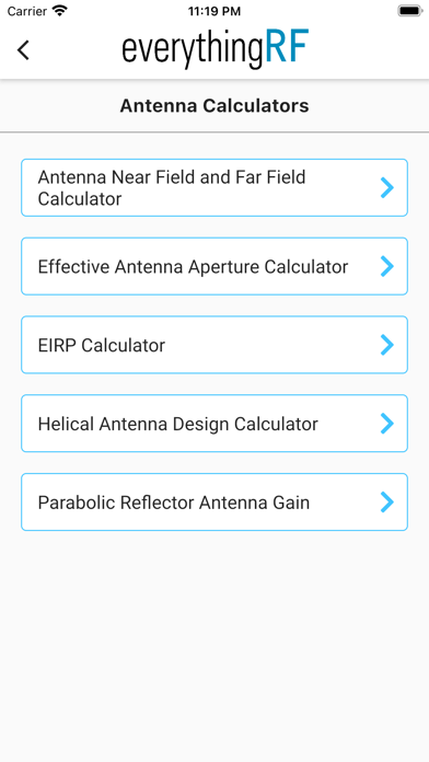 RF Calculators - everything RF poster