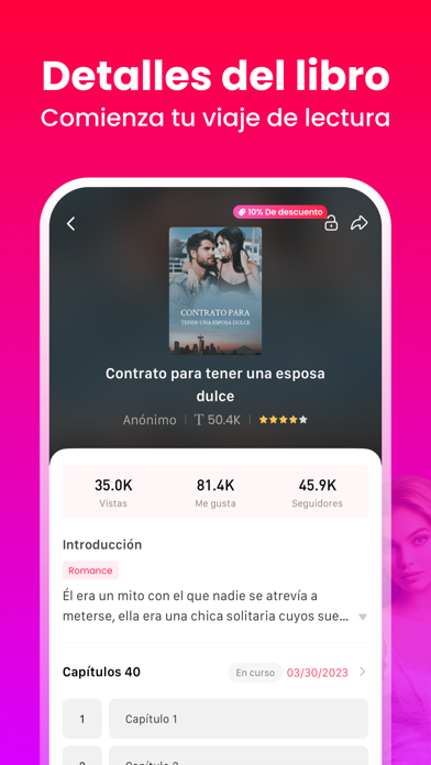 LeReader-Lee nuevas historias الملصق