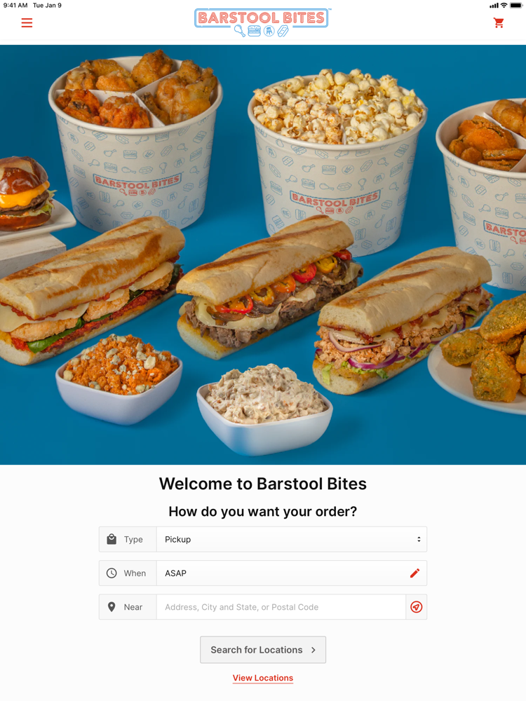 Barstool Bites Ordering poster