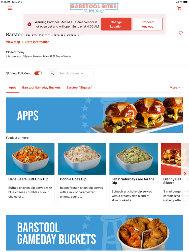 Barstool Bites Ordering poster
