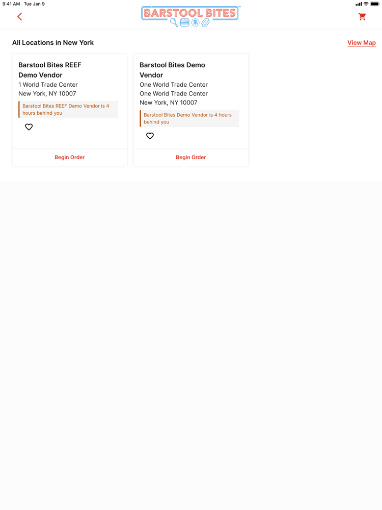 Barstool Bites Ordering poster