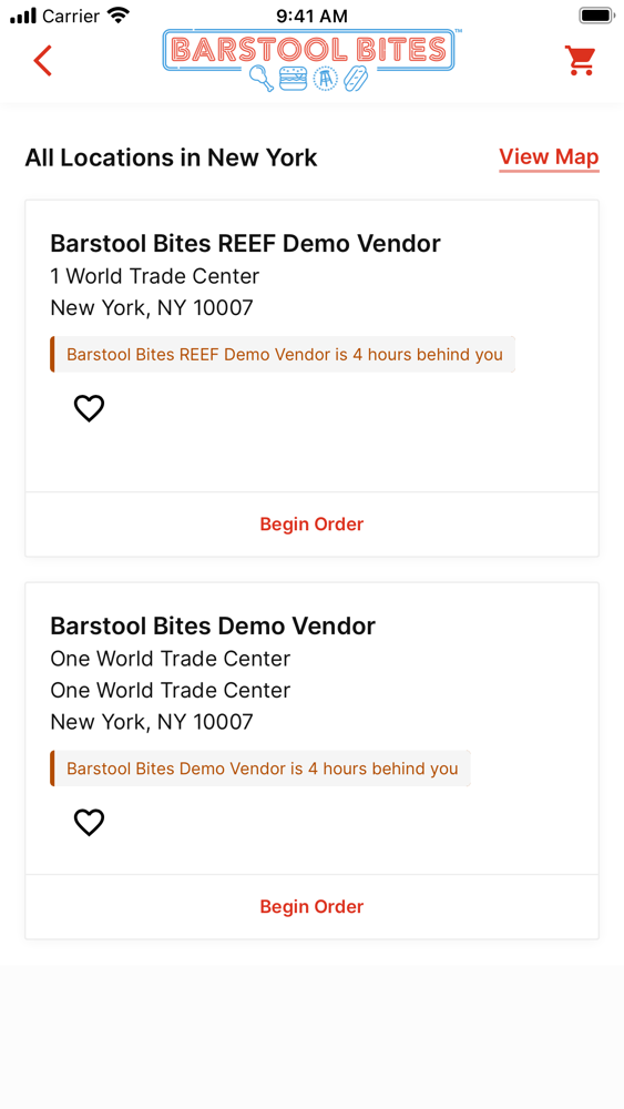 Barstool Bites Ordering poster