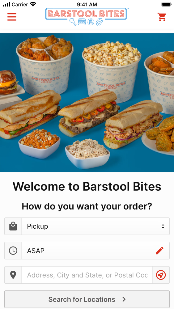 Barstool Bites Ordering poster