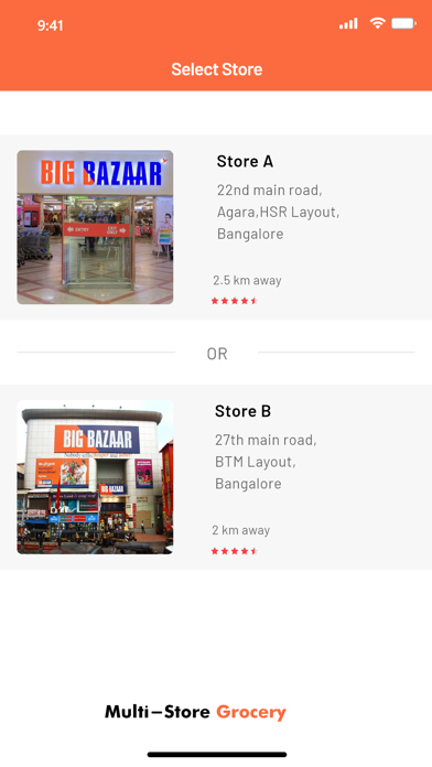 Multi Store Grocery User poster