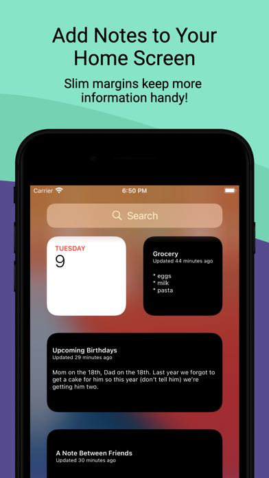 Shared Note Widgets poster