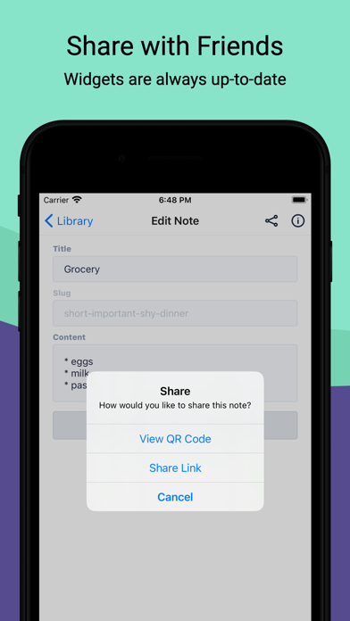 Shared Note Widgets poster