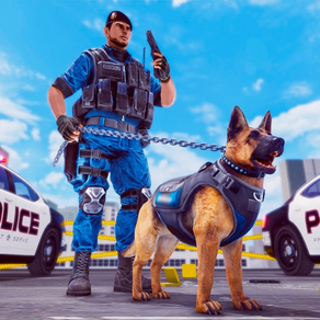 US Police Dog City Security 3D