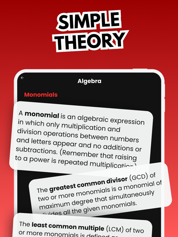 Math Master Arithmetic Algebra poster