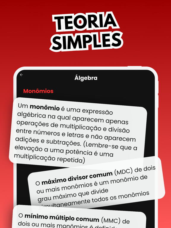 Mate Master Aritmética Álgebra Cartaz