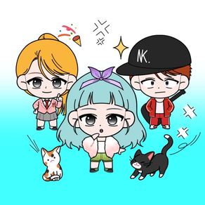 K-pop Webtoon Character Mini