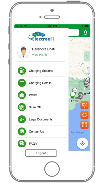 ElectreeFi: EV Charging App 포스터