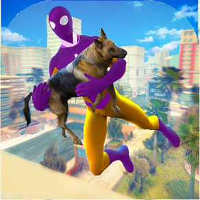 Flying Superhero Pet Rescue 3D