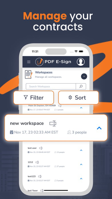 PDFEsign.com PDF E-Sign poster