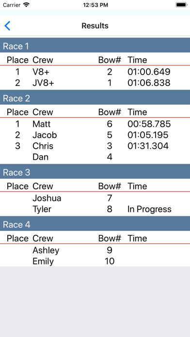 CrewTimer Regatta Timing poster