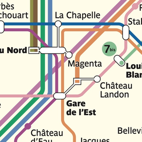 Paris Metro Map + Bus & RER